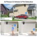 12MP IP Camera WiFi Icsee UNV 3in1 mic, LED, dinamic, sirena, neagra