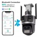 12MP IP Camera WiFi Icsee UNV 3in1 mic, LED, dinamic, sirena, neagra