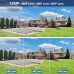 12MP IP Camera WiFi Icsee UNV 3in1 mic, LED, dinamic, sirena, neagra