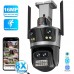 16MP IP Camera X8 ZOOM WiFi Icsee P16-SP8 UNV 4in1 mic, LED, 