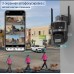 12MP IP Camera WiFi Icsee P12-SP8 UNV 3in1 mic, LED, dinamic, sirena, neagra