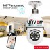 2MP WiFi IP Camera UNV Full-HD+ Robot 220V IP20 mic, LED, dinamic, sirena, alb