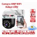 4MP WiFi IP Camera UNV 2K Robot mic, LED, dinamic, sirena, registrator inclus >128Gb microSD