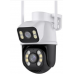 6MP IP Camera WiFi Dual camera mic, LED, dinamic, sirena, alb