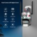 8MP dual lens WiFi IP Camera UNV 4K UHD +x8 Zoom Automatic intelect AI Cruiser Robot mic, LED, dinamic, sirena, alb