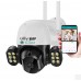 8MP WiFi IP Camera UNV 4K UHD +12 LED Automatic intelect AI Cruiser Robot mic, LED, dinamic, sirena, alb