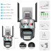 8MP dual lens WiFi IP Camera UNV 4K UHD +x8 Zoom Automatic intelect AI Cruiser Robot mic, LED, dinamic, sirena, alb