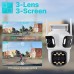 9MP 6K IP Camera WiFi 3in1 mic, LED, dinamic, sirena, alb