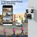 9MP 6K IP Camera WiFi 3in1 mic, LED, dinamic, sirena, alb