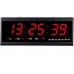 Ceas LED de perete 48cm rosu 