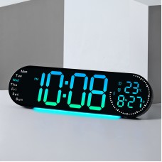 Ceas LED de perete 43x12cm multicolor 