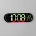 Ceas LED de perete 43x12cm multicolor 
