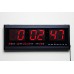 Ceas LED de perete 48cm rosu 