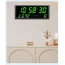 Ceas LED de perete 48cm verde