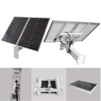 Sistem fotovoltaic autonom 80W cu acumulator 90Ah pentru camere supraveghere 4G