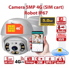 5MP Camera 4G UNV Robot 4G/3G/LTE SIM card: la Orange, Molcel, Unite. 