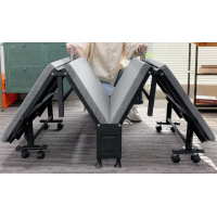 Pat pliant Luxury Black 190x90 cm cu saltea ortopedică (High Elastic Sponge)