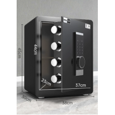 Seif A6-45 electronic 45x38x32cm cu 2 chei mecanice si amprente digitale