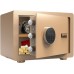 Seif de mobilă electronic 38x30x30 cm (Coffee Gold), ranforsat