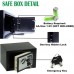 Seif electronic 23x17x17cm 4.7l +2 chei mecanice 